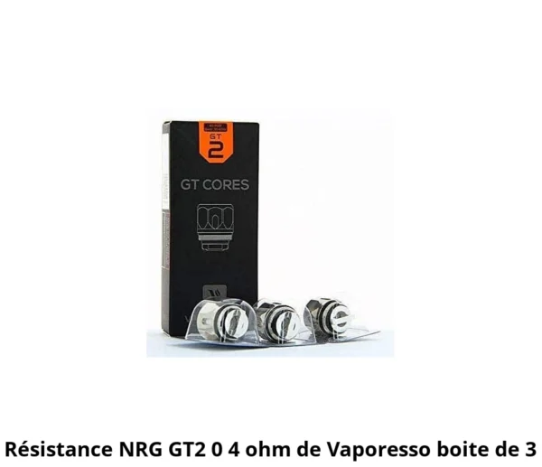 Résistances GT2 pour NRG Tank par 3 - Vaporesso - Valeur : 0,4 Ohms